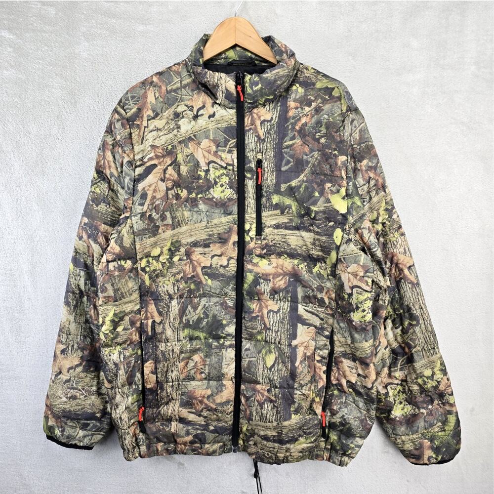 Guide Gear Duck Down Camouflage Puffer Jacket Mens Large Lightweight *FLAWS*